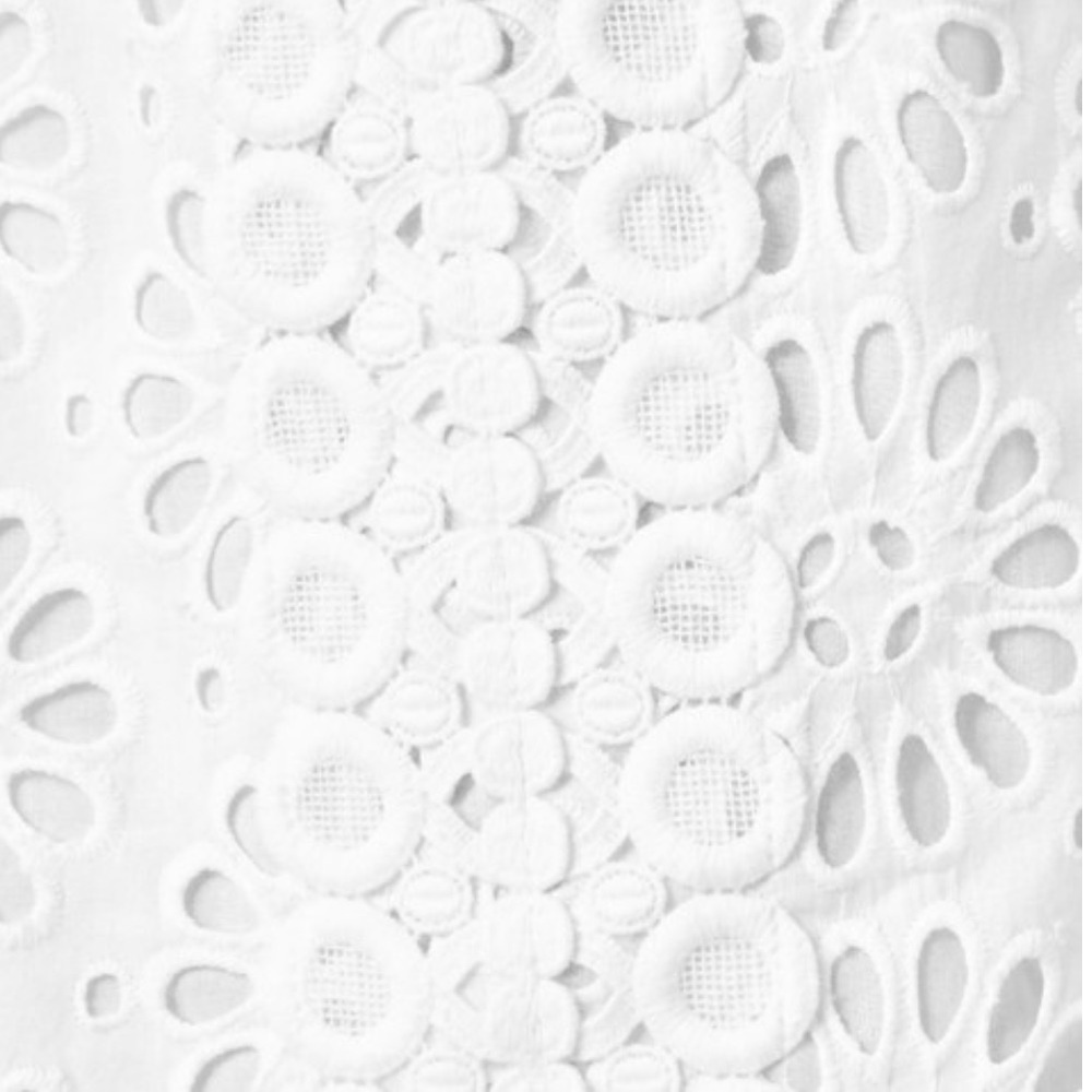Lilly Pulitzer White Pinwheel Eyelet Shelli Cotton Dress Size 8 - Picture 3 of 10